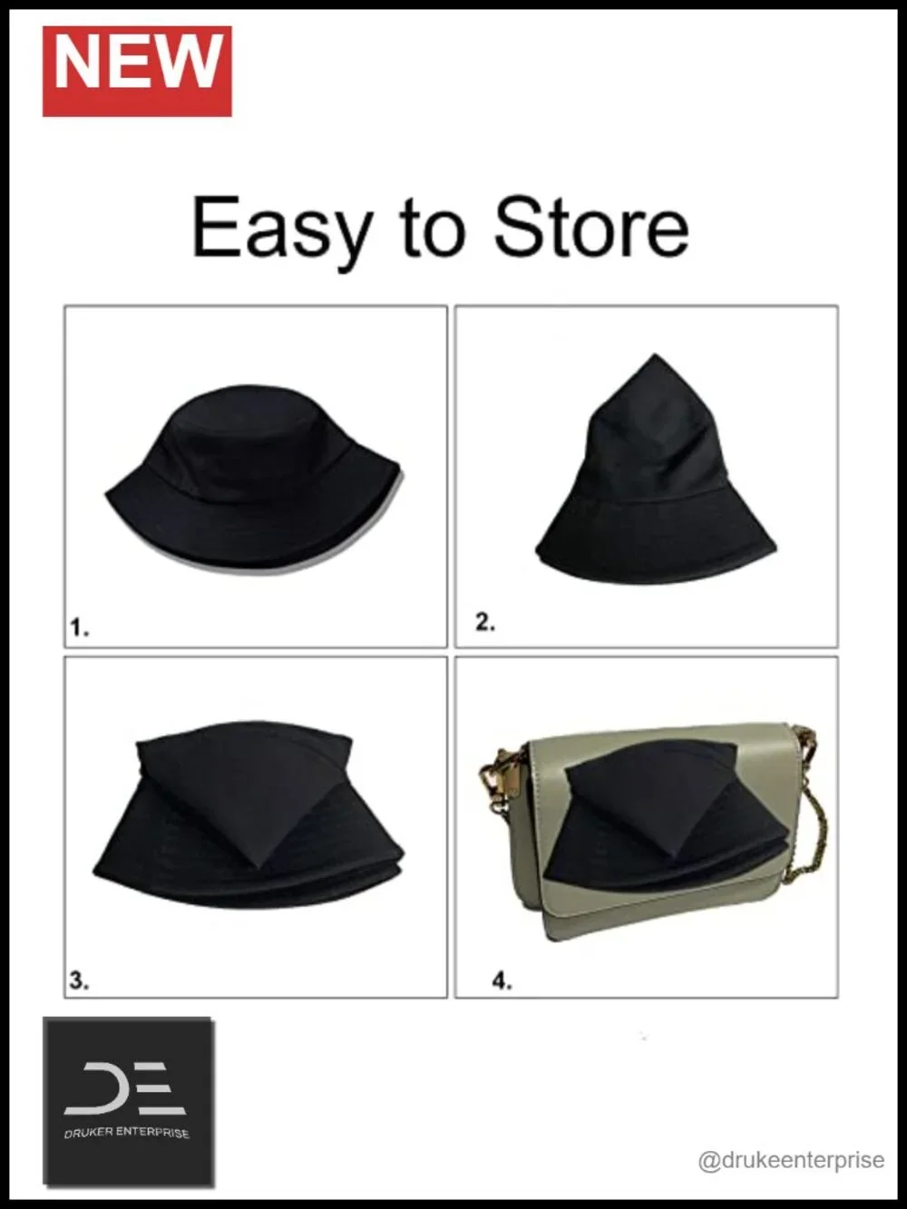 Cotton Bucket Hat UPF 50+ Sun Protection Packable Fishing Travel Cap
